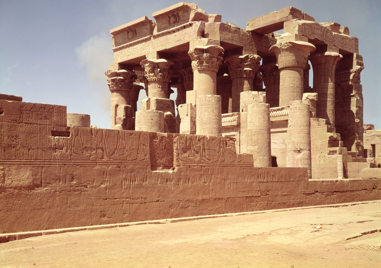 De Tempel van Sobek en Haroeris door Egyptian Ptolemaic Period