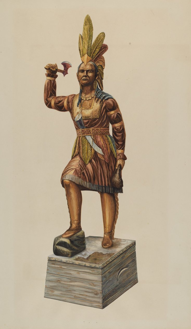 Sigarenwinkel Indiaan door Einar Heiberg