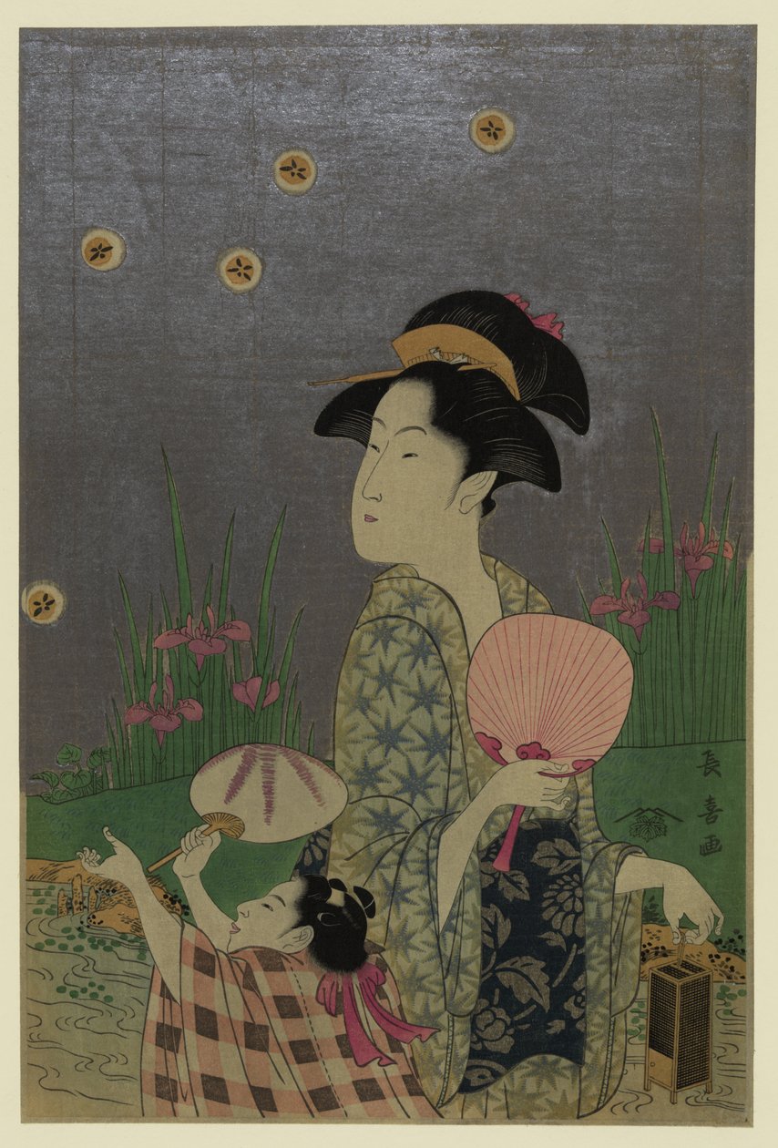 Hotarugari door Eishōsai Chōki
