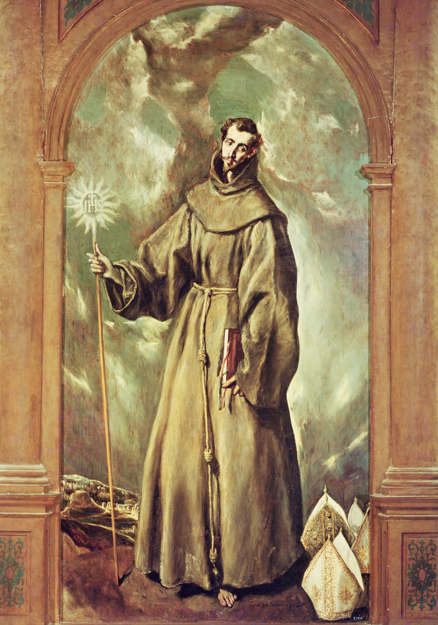Sint Bernardus van Clairvaux, 1603 door El Greco