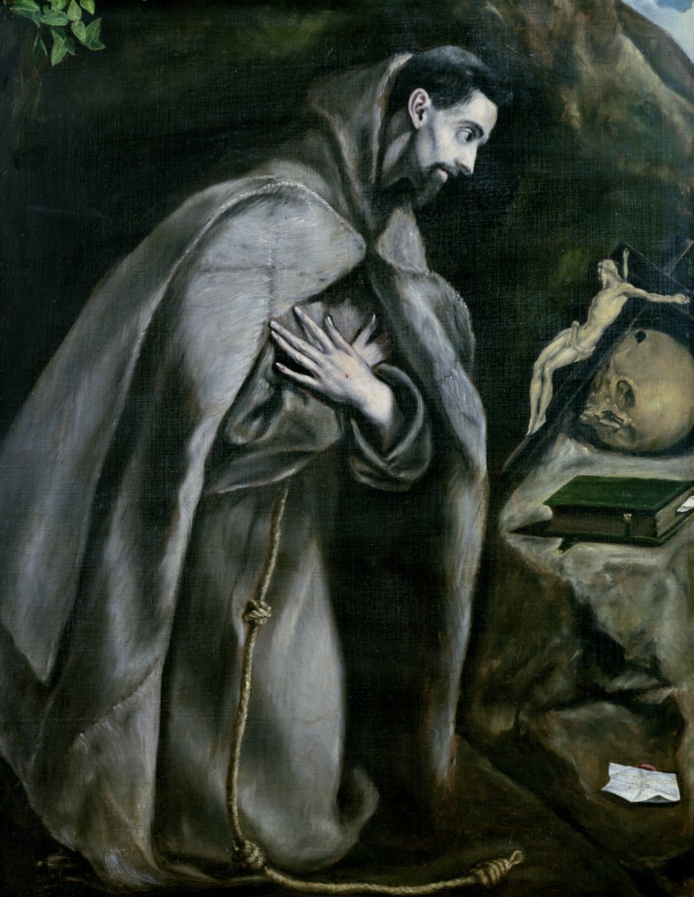 St. Franciscus van Assisi, 1580-95 door El Greco