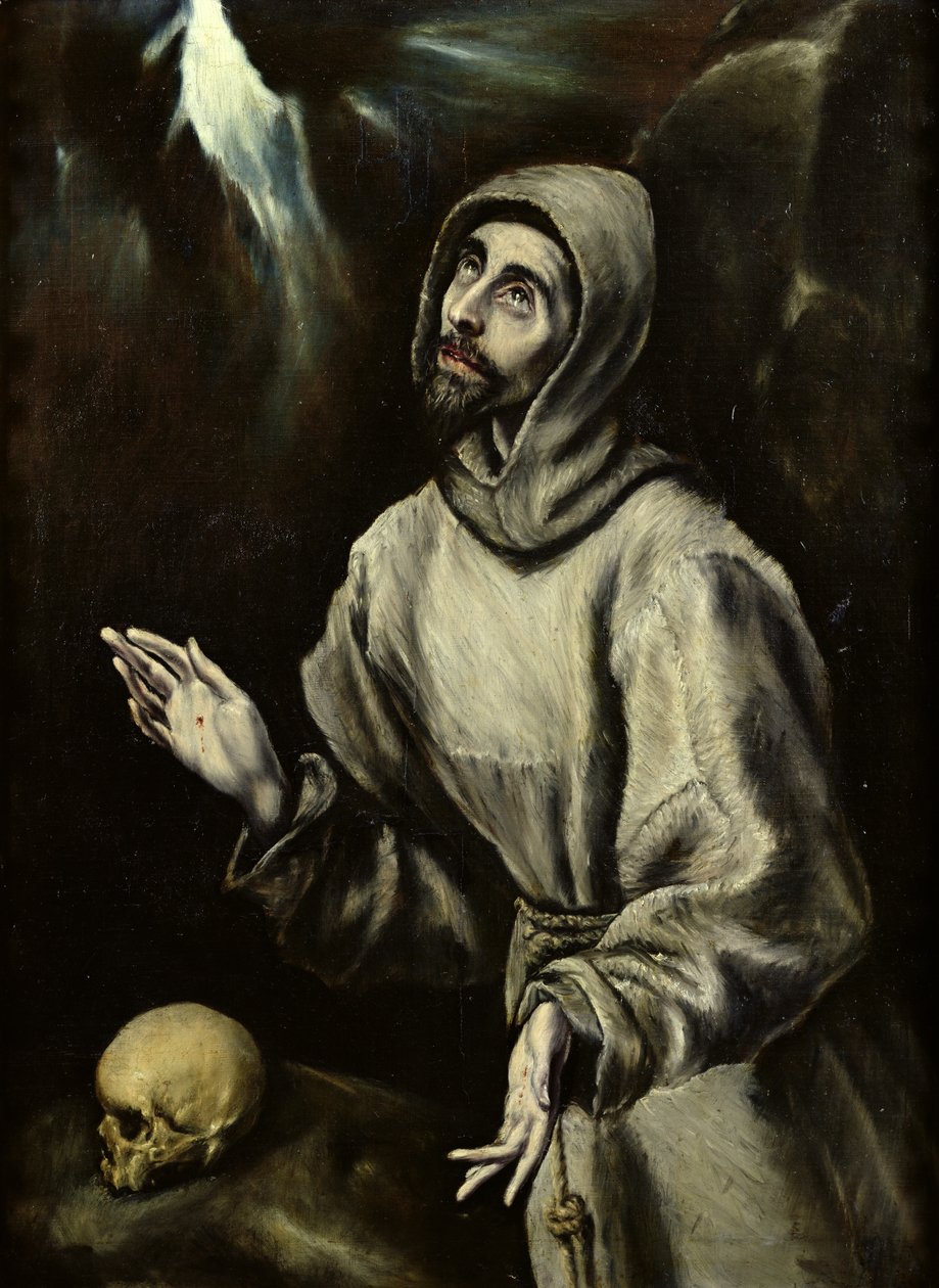 St. Franciscus van Assisi Ontvangt de Stigmata, ca. 1595 door El Greco