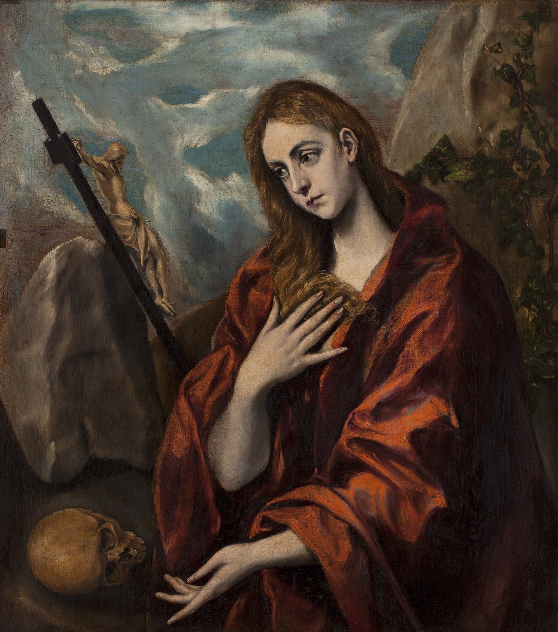 Boetvaardige Magdalena door El Greco