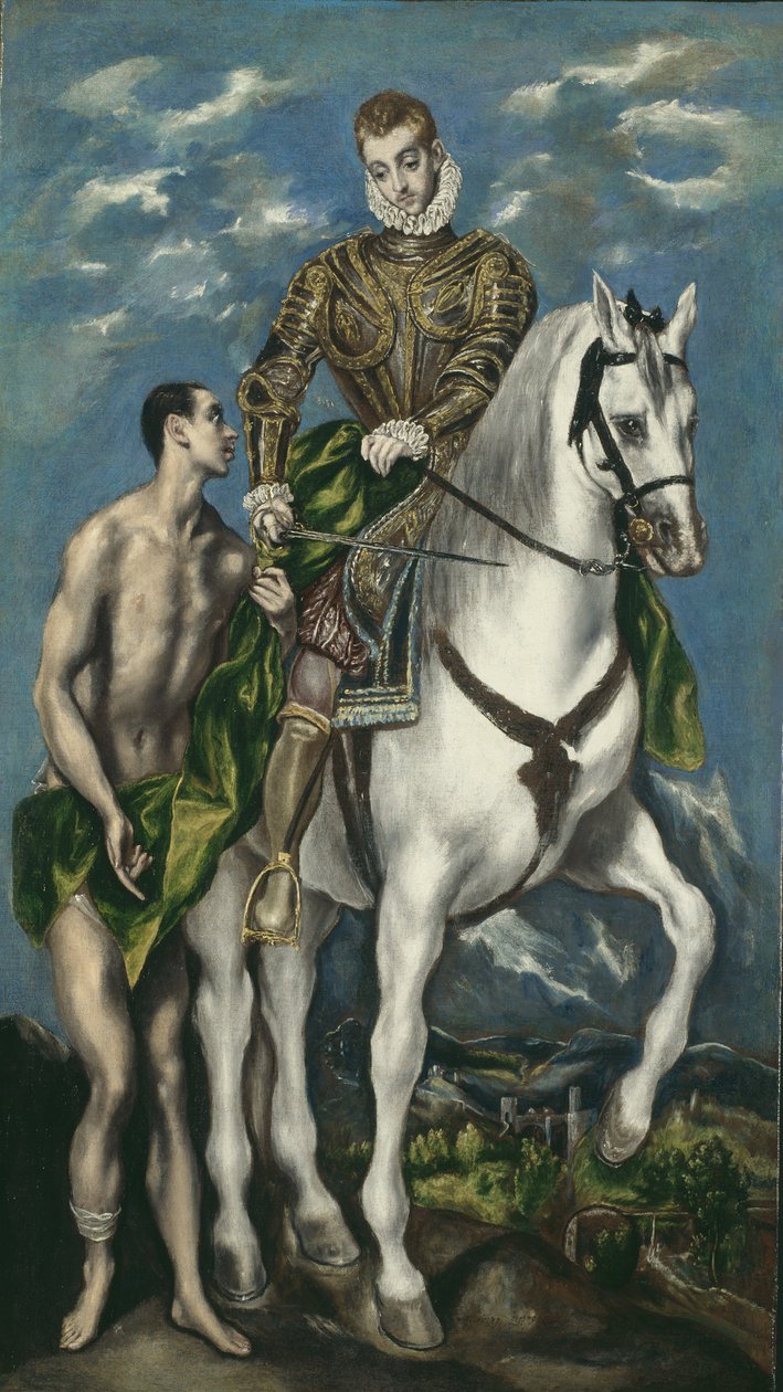 Sint Maarten en de Bedelaar, 1597-1600 door El Greco