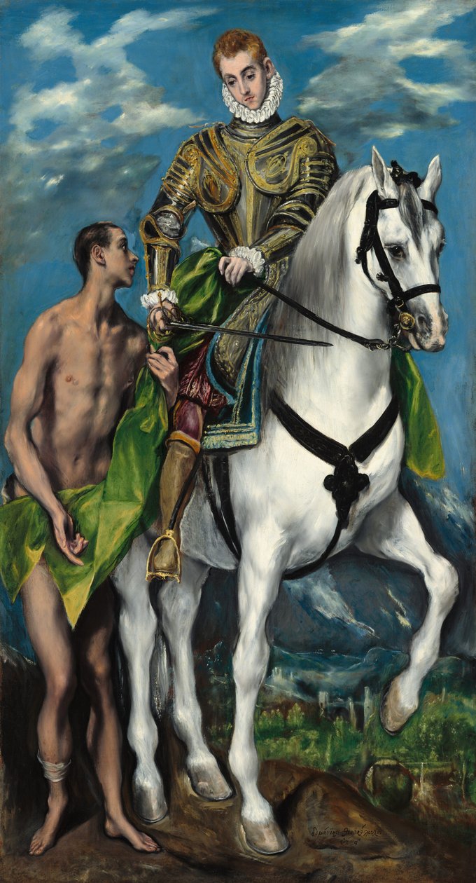 Sint Maarten en de bedelaar door El Greco