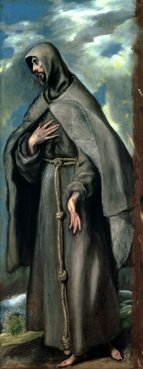 St. Franciscus van Assisi (c.1182-1220) door El Greco