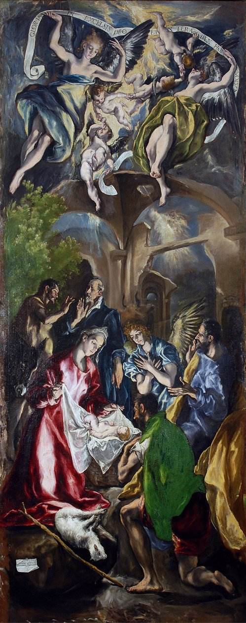 De aanbidding van de herders door El Greco