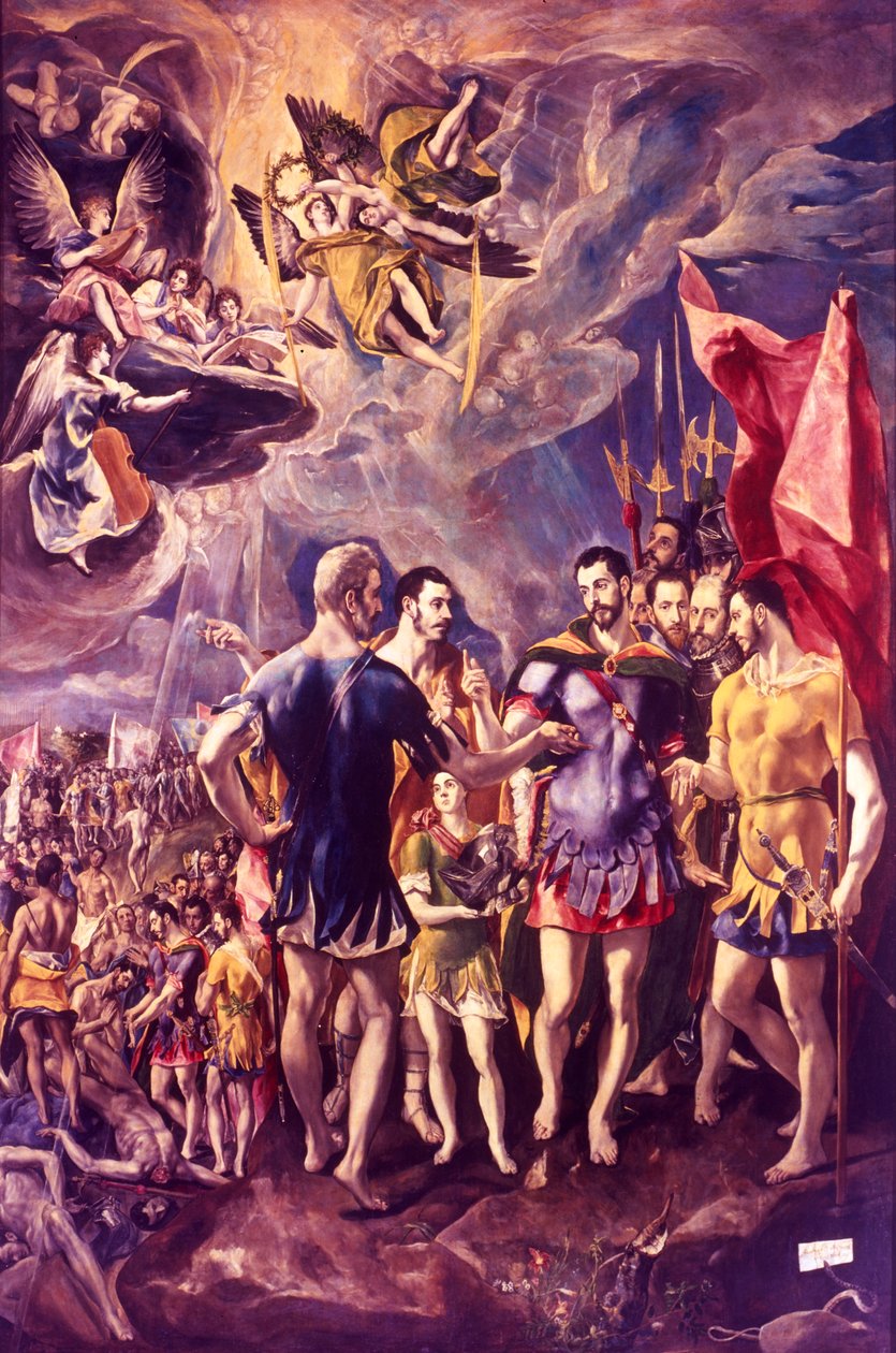 Het martelaarschap van St. Maurice, 286 ca. 1580-1581 door El Greco
