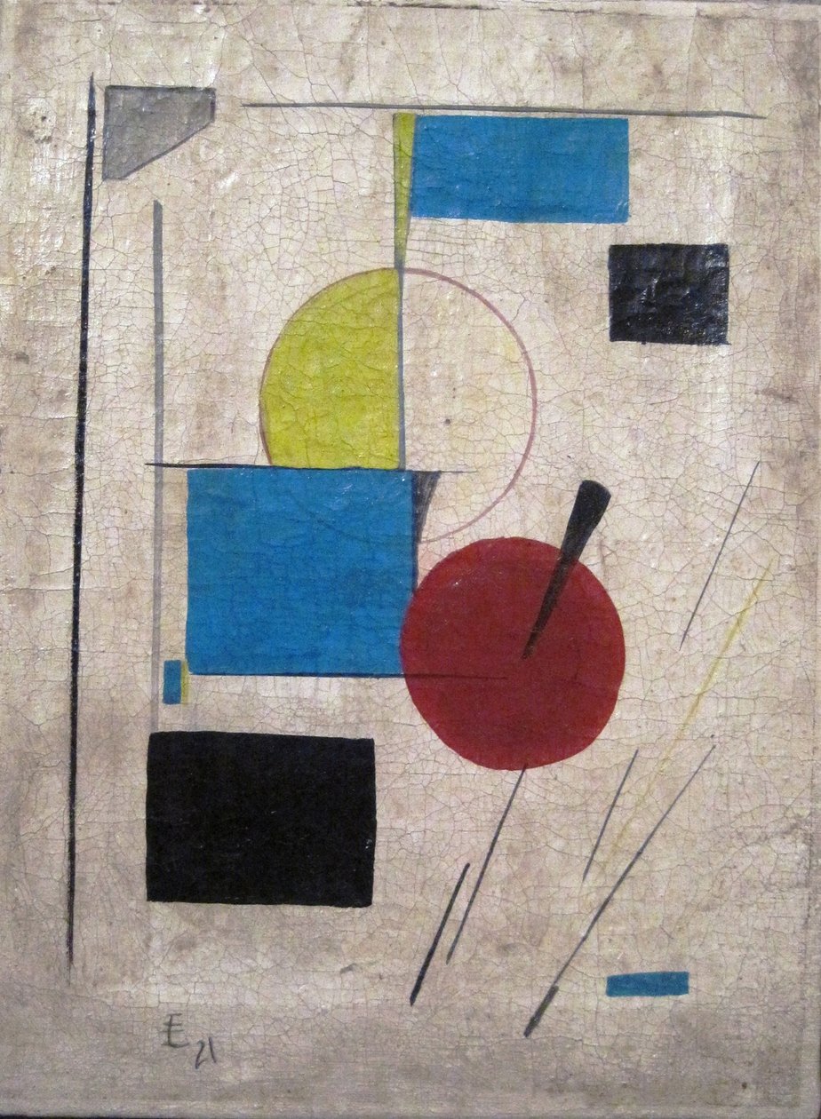 Suprematistische compositie, 1921 door Eliezer Markowich Lissitzky
