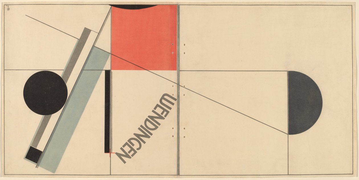 Wendingen door Eliezer Markowich Lissitzky
