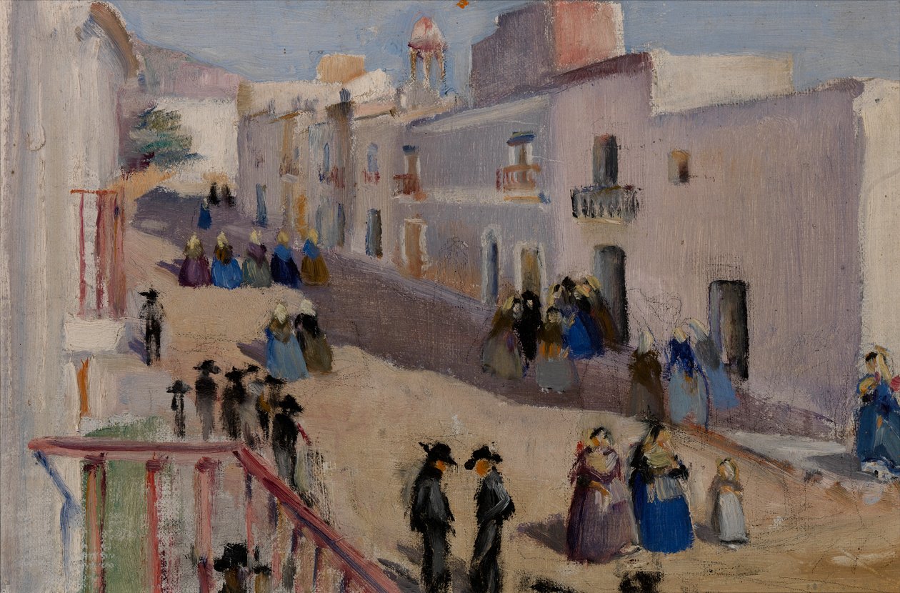 Straatscène, n.d. door Eleanor Harris