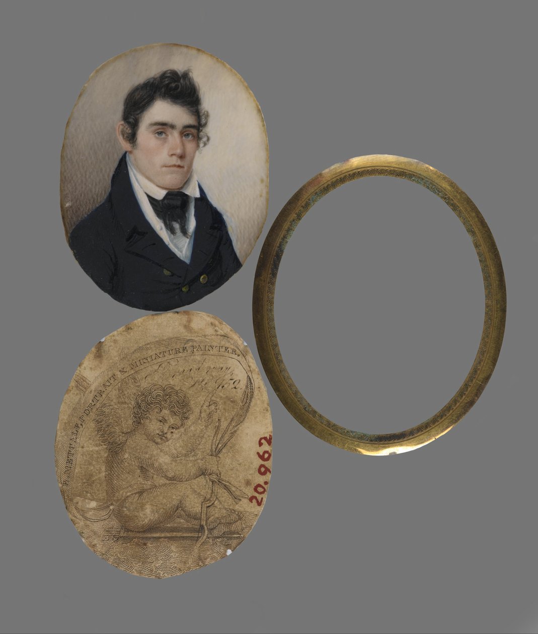 Portret van John Haslett, M.D door Eliab Metcalf