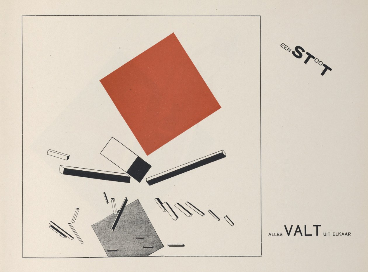 Over twee vierkanten, 1922 door Eliezer Markowich Lissitzky