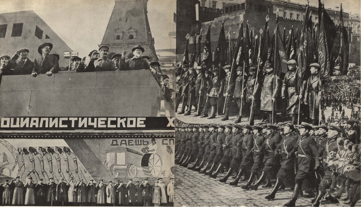 Illustratie uit USSR Bouwt Socialisme, 1933 door Eliezer Markowich Lissitzky