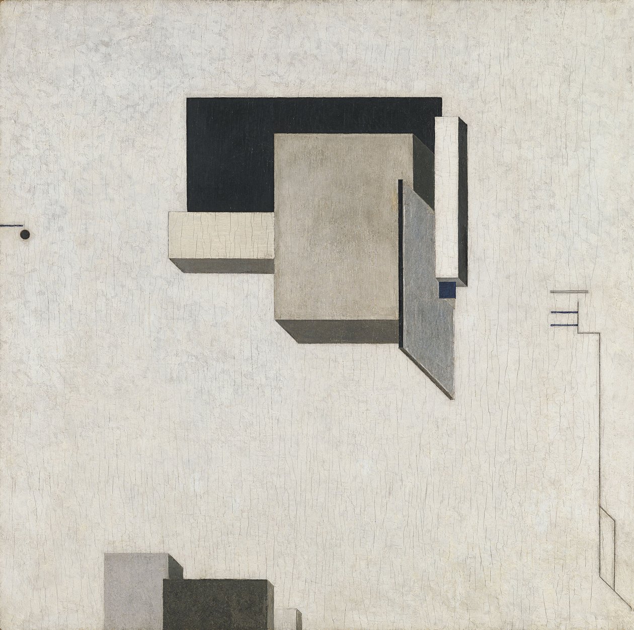 Proun 1 door Eliezer Markowich Lissitzky
