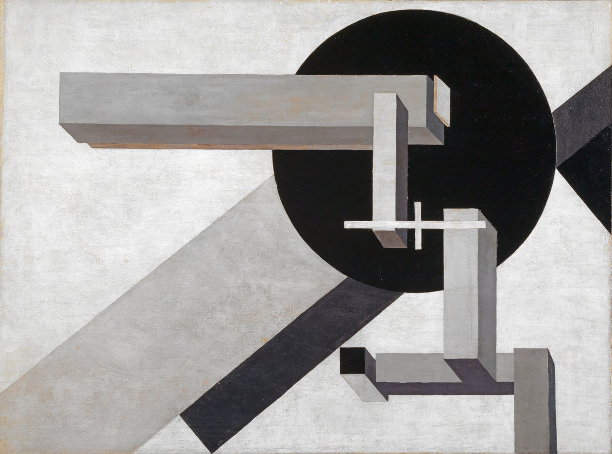 Proun 1 D, 1919 door Eliezer Markowich Lissitzky
