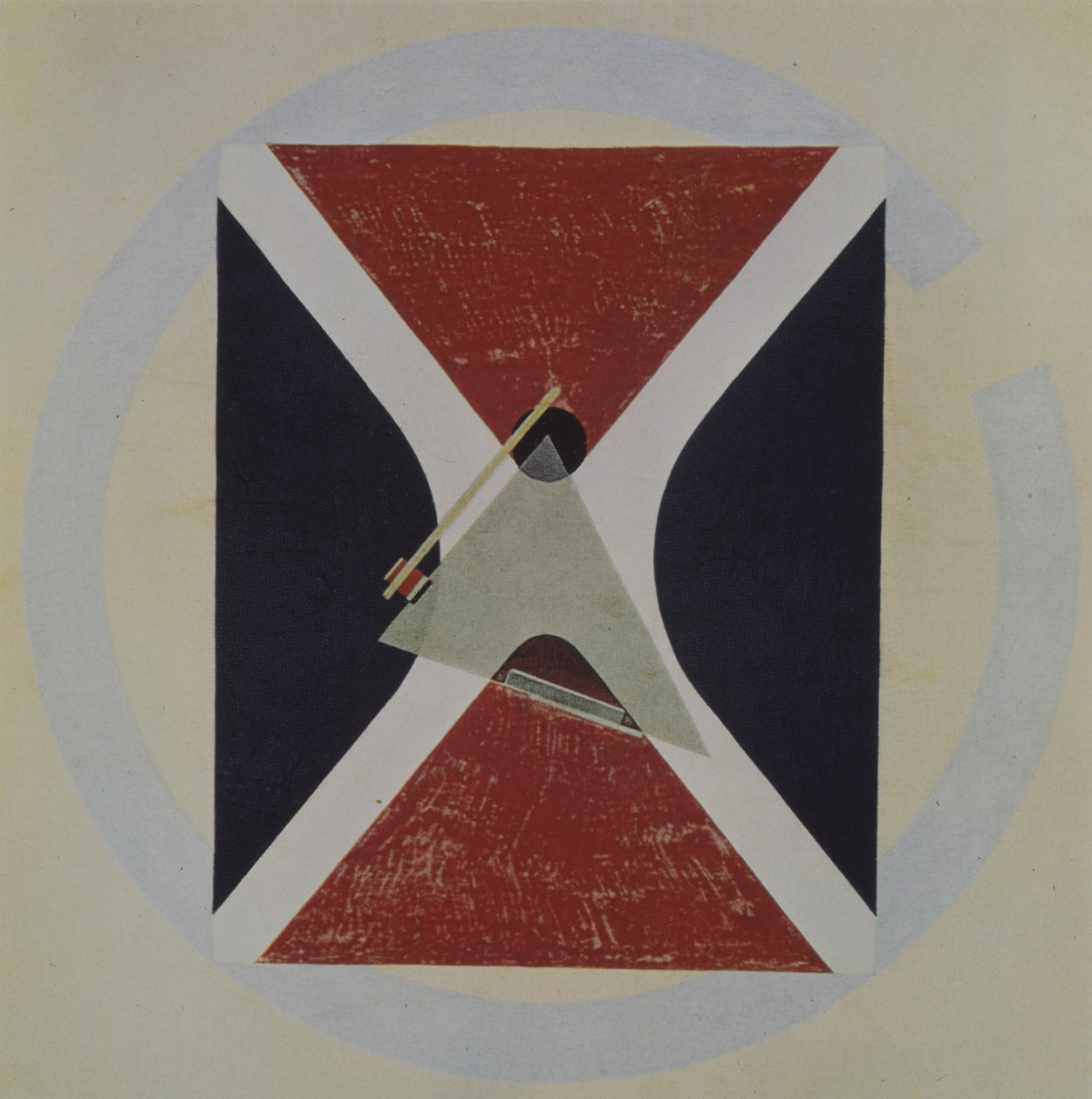 Proun 43, 1924 door Eliezer Markowich Lissitzky