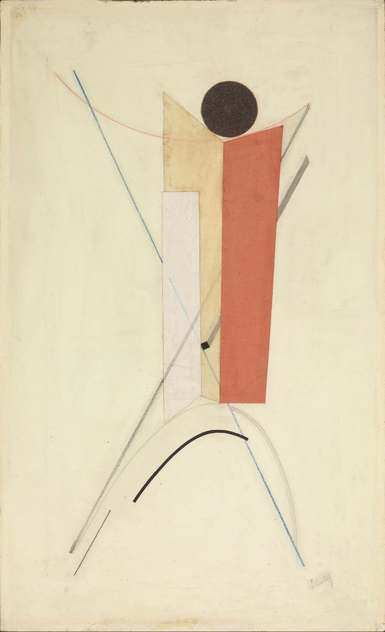 Proun 43 Variant, c.1922 door Eliezer Markowich Lissitzky