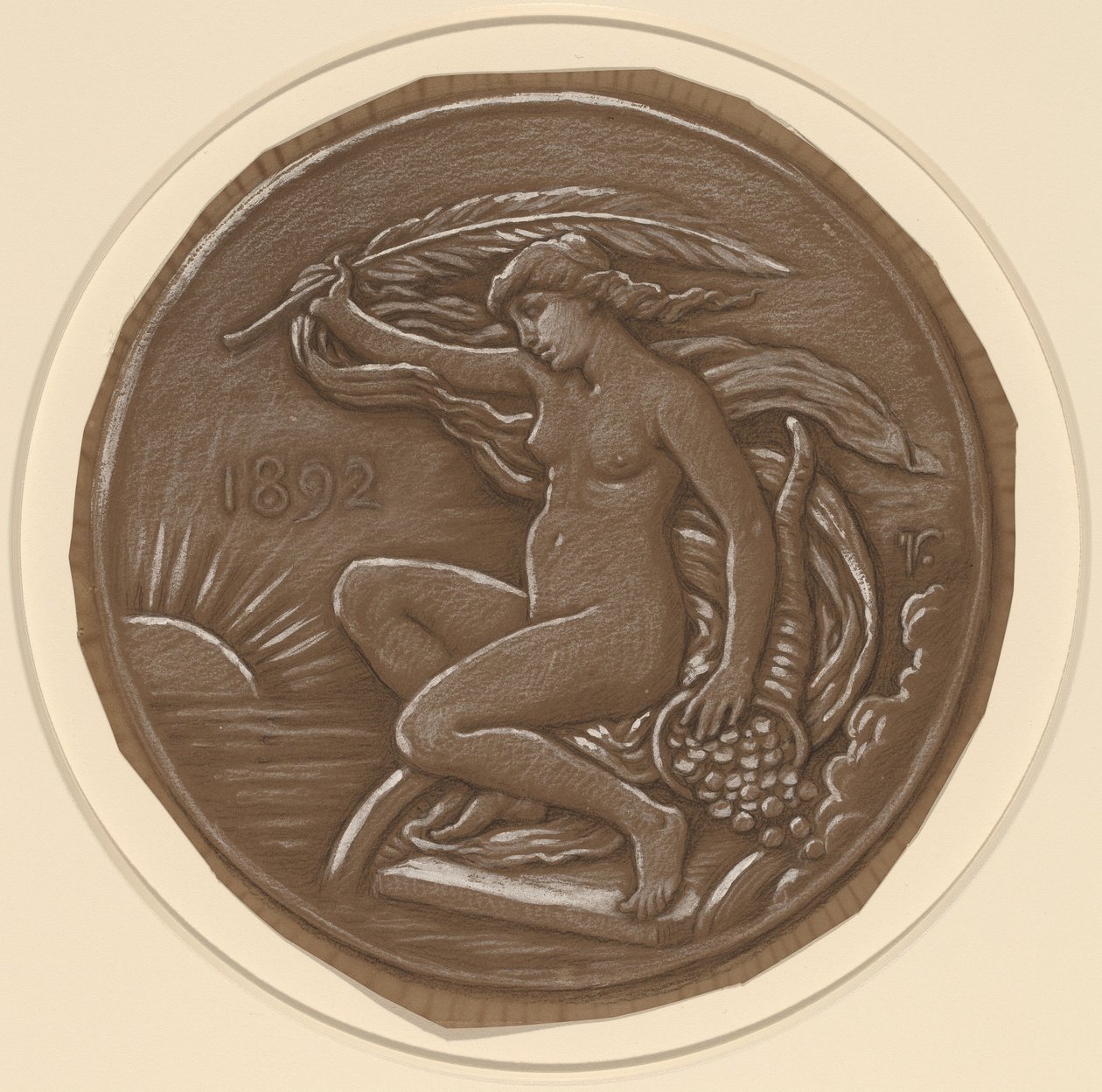 Tekening voor Ster van Fortuin door Elihu Vedder
