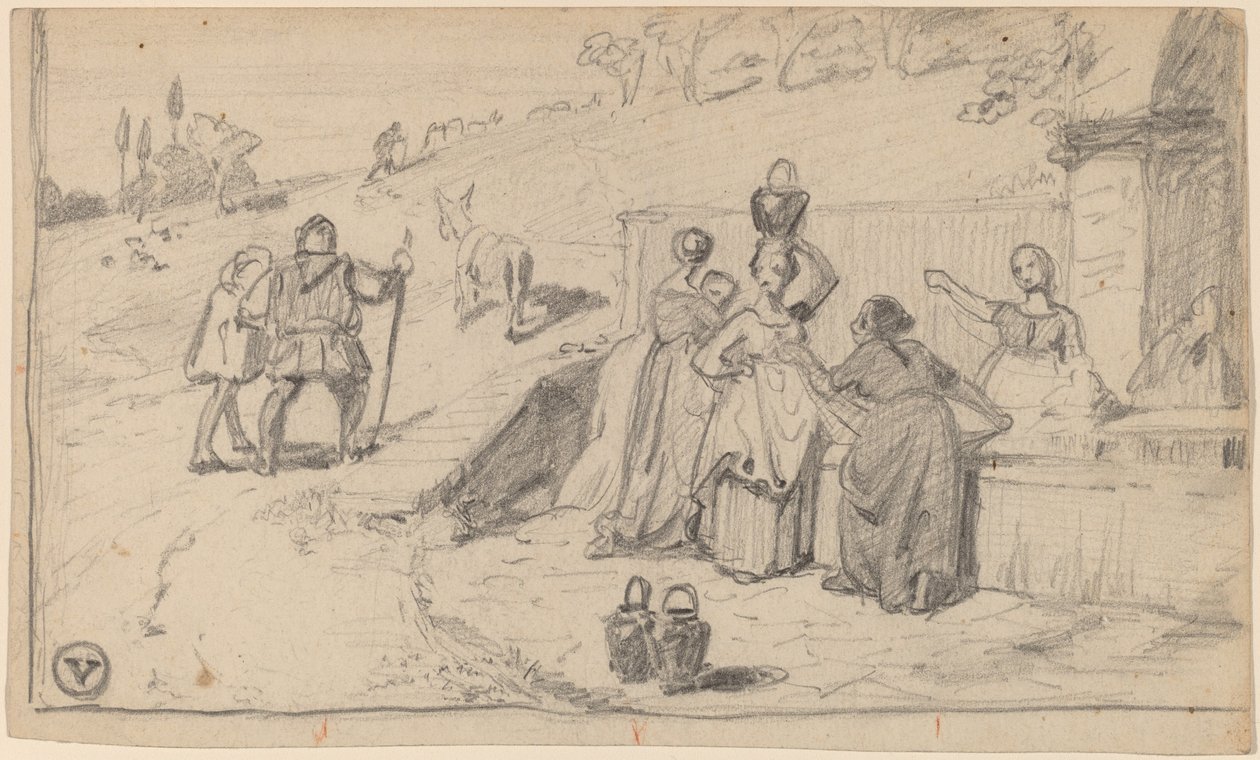 Vader en zoon door Elihu Vedder
