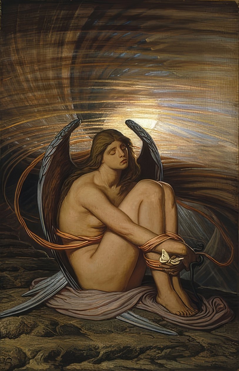 Gebonden ziel door Elihu Vedder