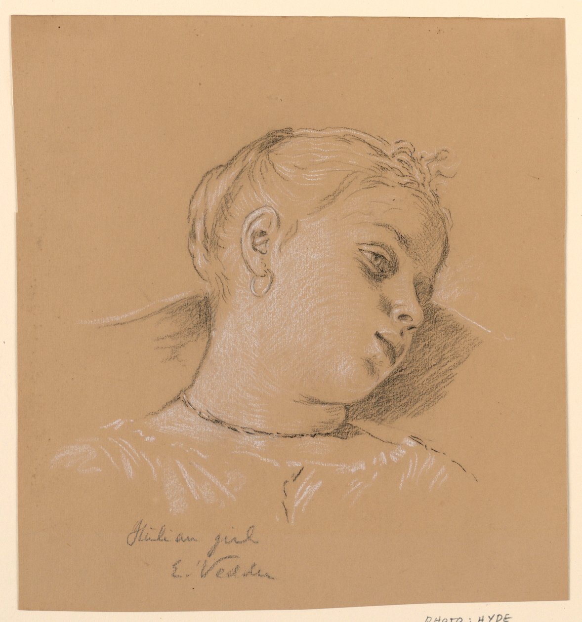 Italiaans Meisje door Elihu Vedder