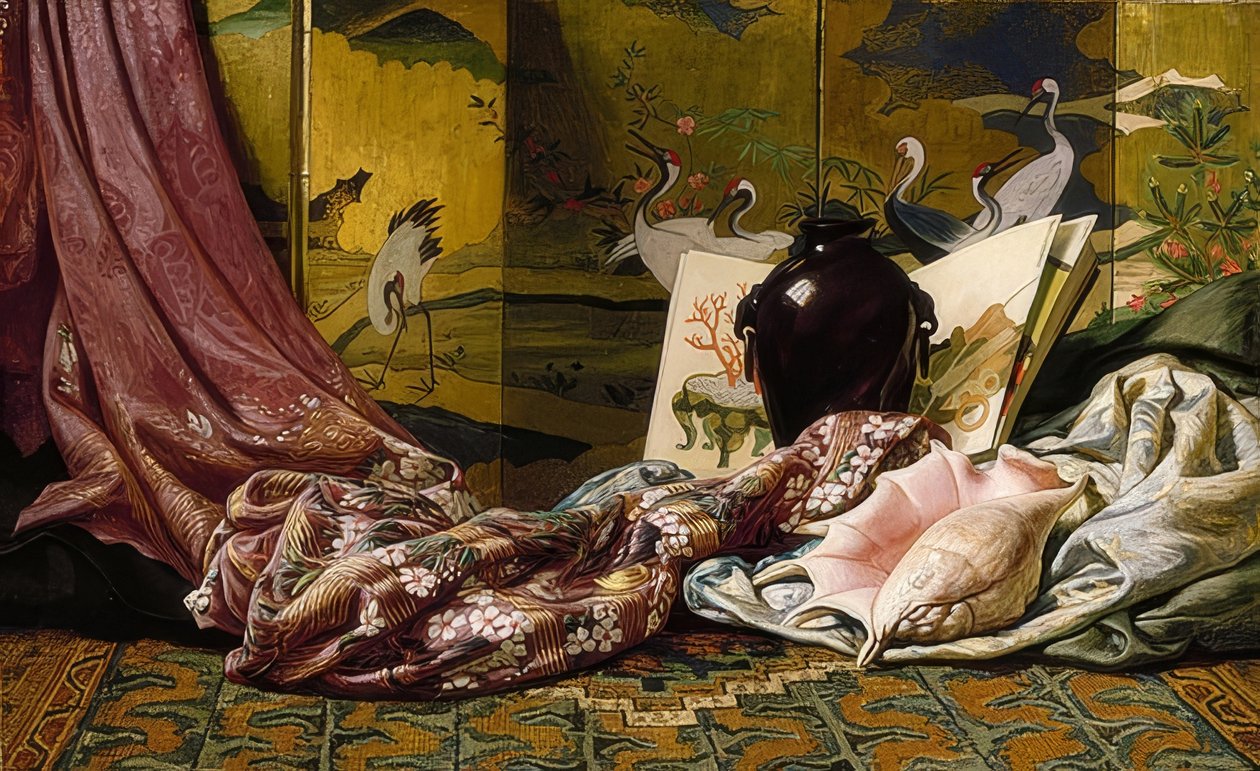 Japans stilleven door Elihu Vedder
