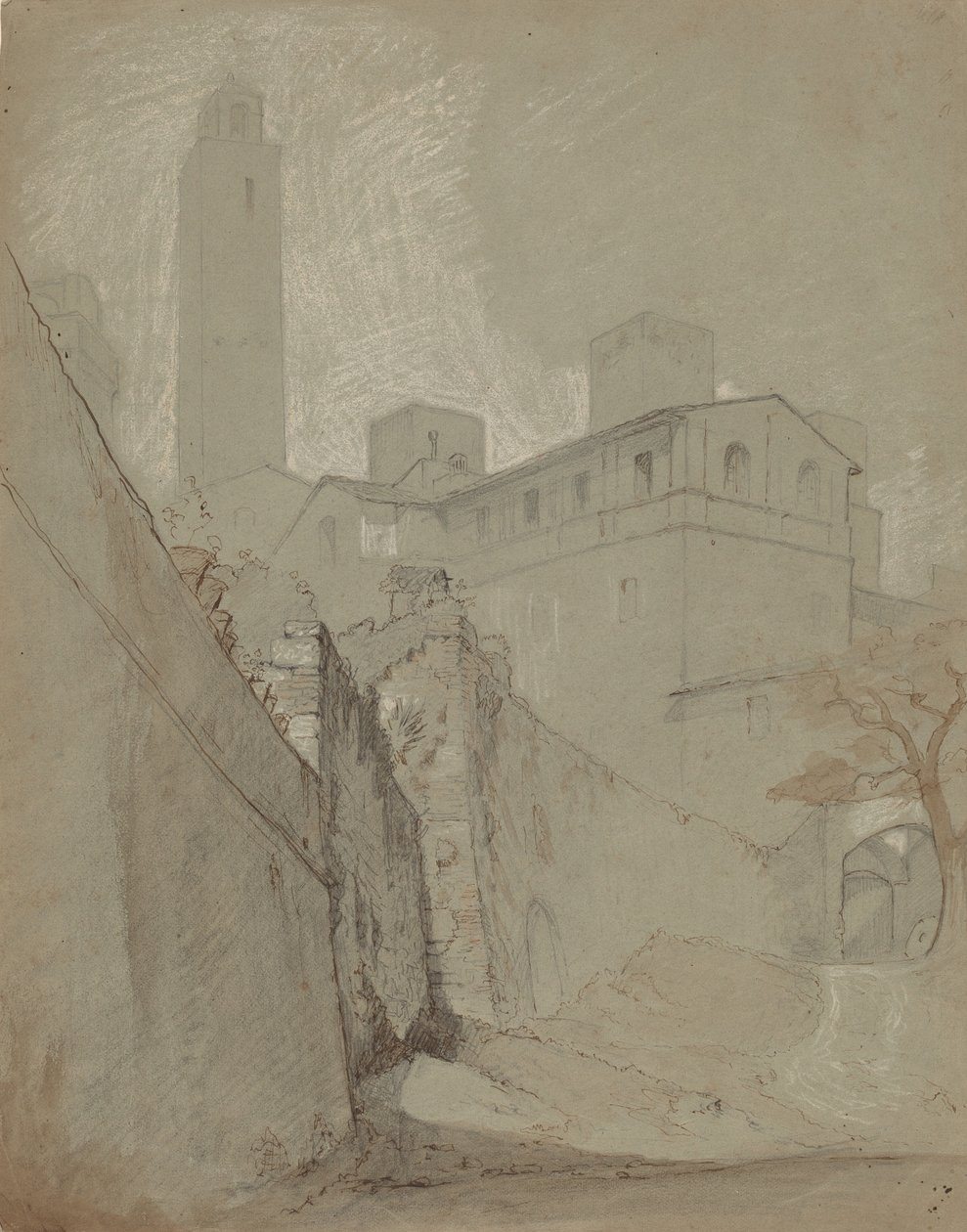 Orvieto, ca. 1890 door Elihu Vedder