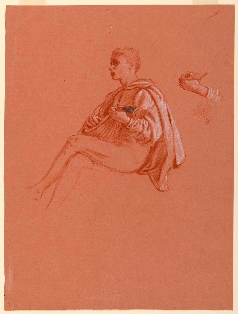 Studie voor "Een Florentijnse Picknick" door Elihu Vedder