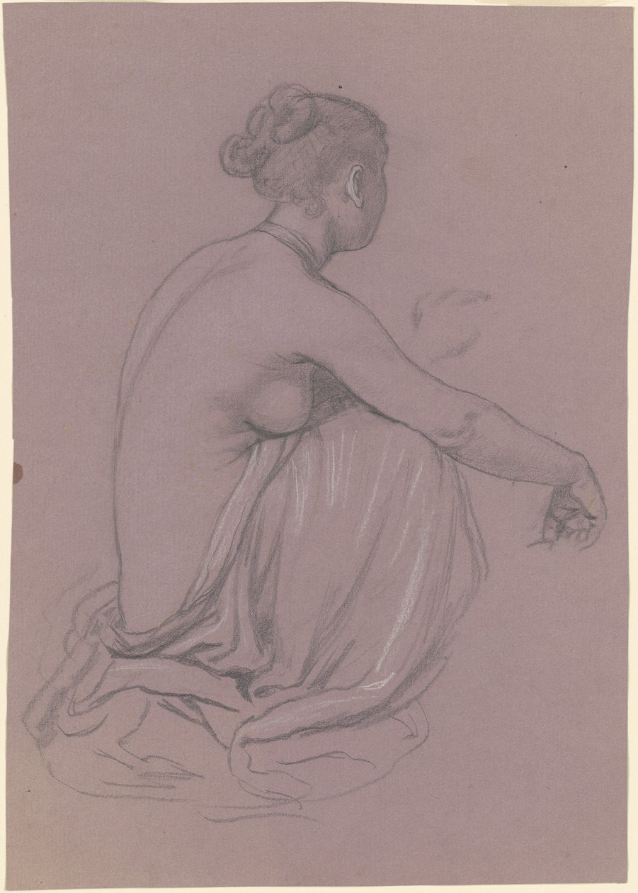 Studie voor "Griekse Meisjes Baden" door Elihu Vedder