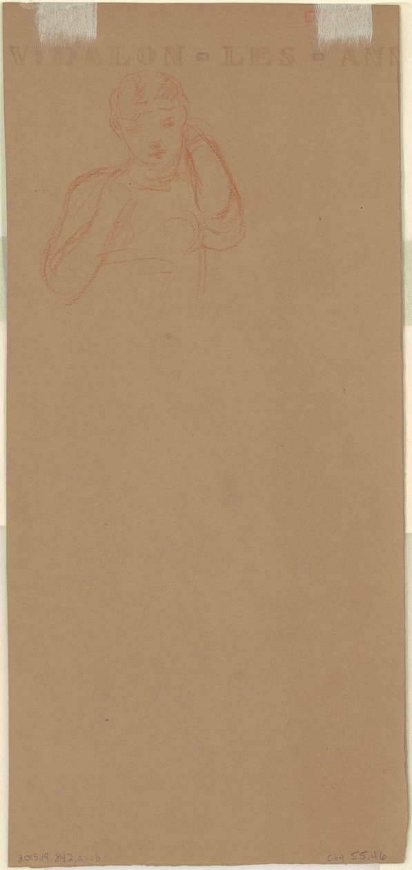 Studie voor "Griekse Meisjes Baden" door Elihu Vedder