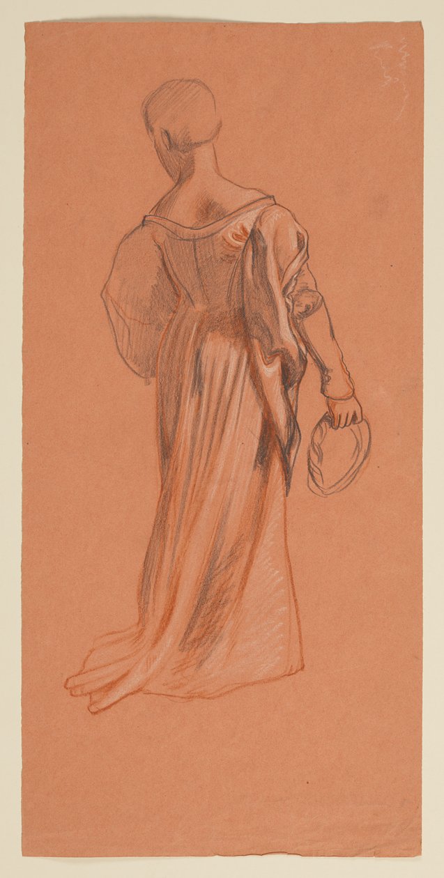 Studie voor "Huwelijksprocessie" door Elihu Vedder
