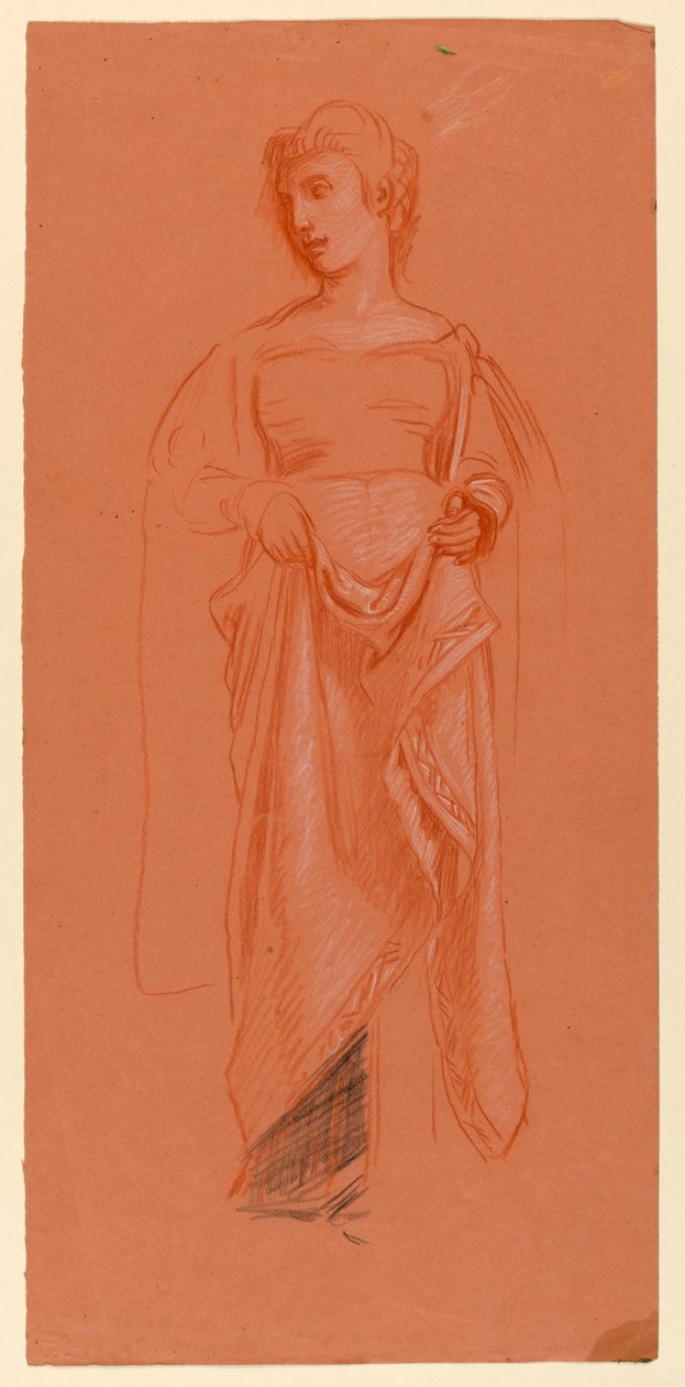 Studie voor "Huwelijksprocessie" door Elihu Vedder