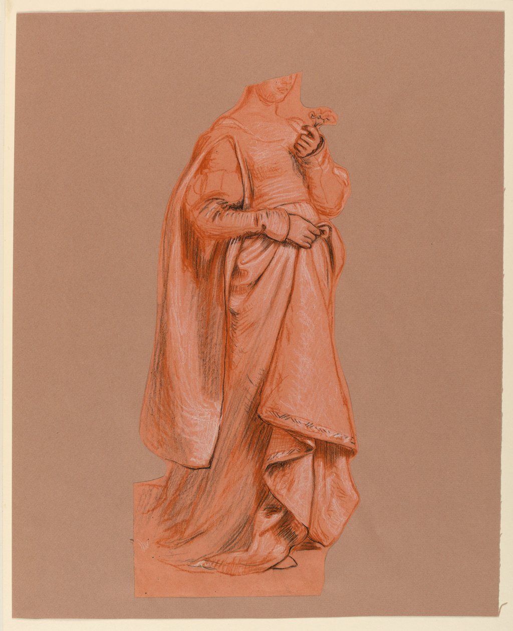 Studie voor "Huwelijksprocessie" door Elihu Vedder