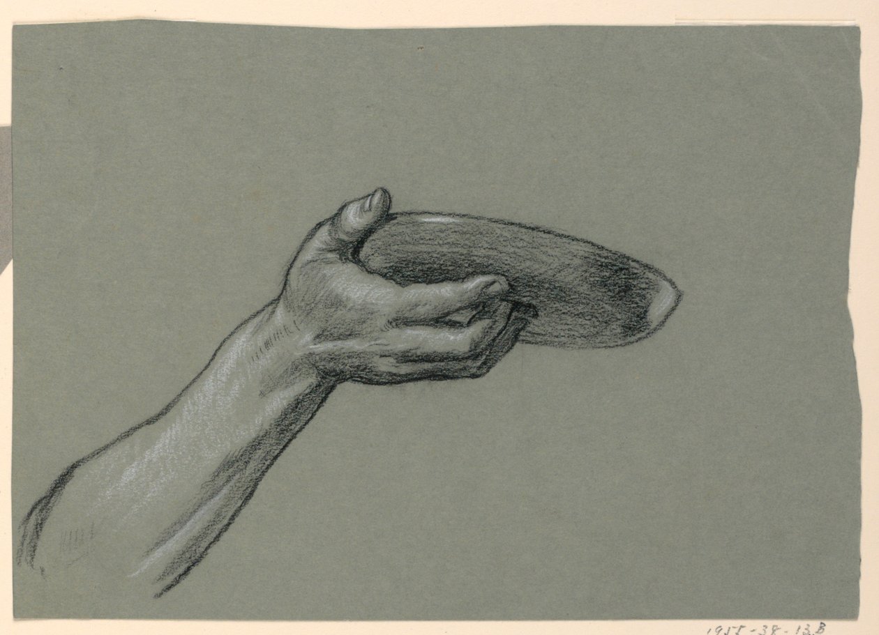 Studie van arm door Elihu Vedder
