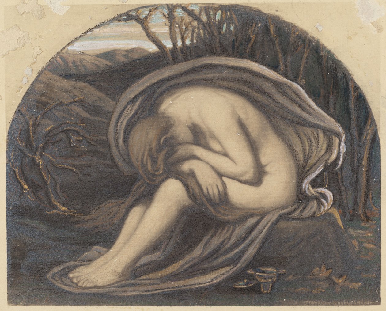 De Magdalena door Elihu Vedder