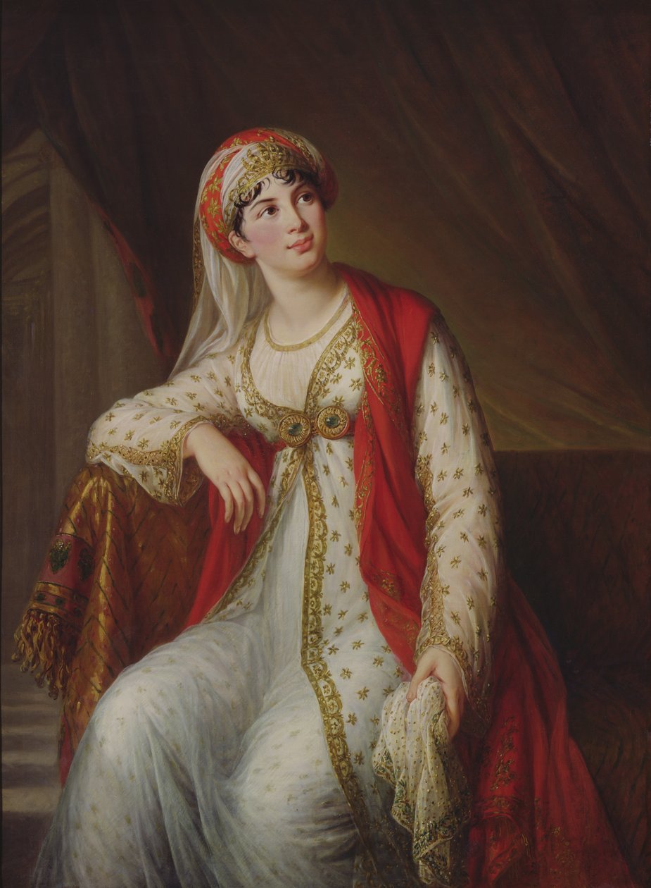 Madame Giuseppina Grassini (1773-1850) in de rol van Zaire, 1805 door Elisabeth Louise Vigee Lebrun