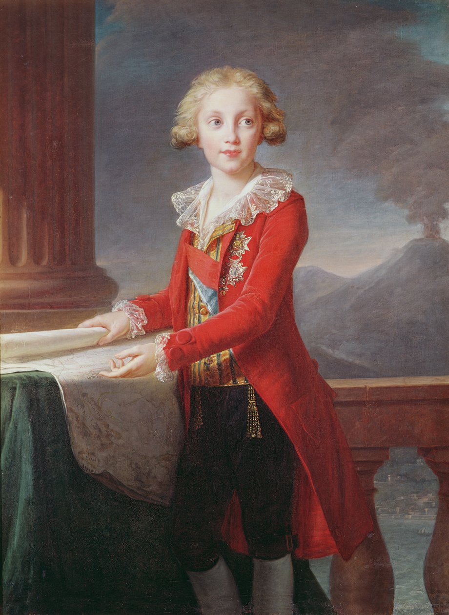 Portret van Frans I van de Twee Siciliën door Elisabeth Louise Vigee Lebrun