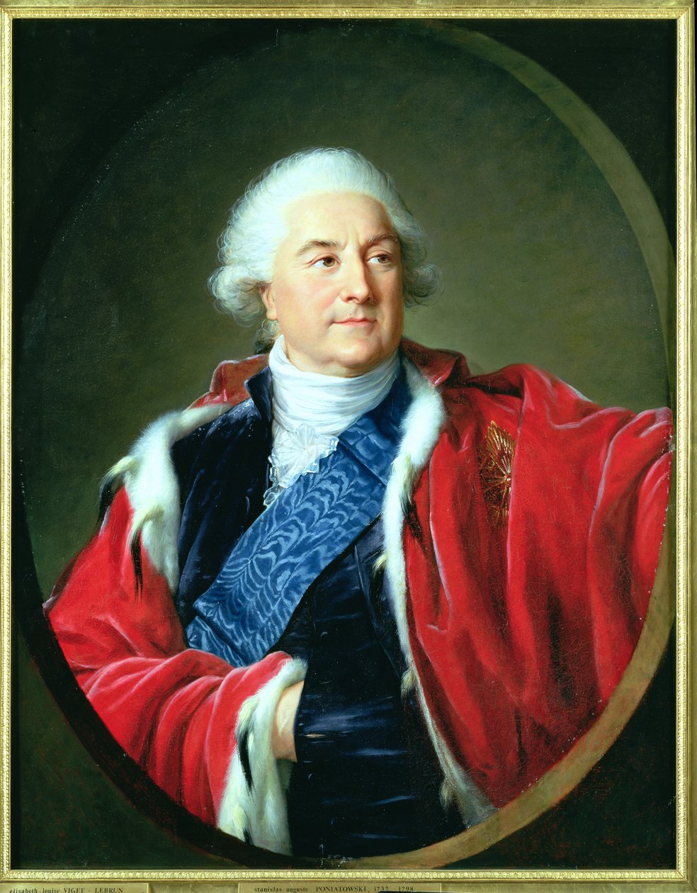 Portret van Stanislas II Augustus (1732-98), 1797 door Elisabeth Louise Vigee Lebrun