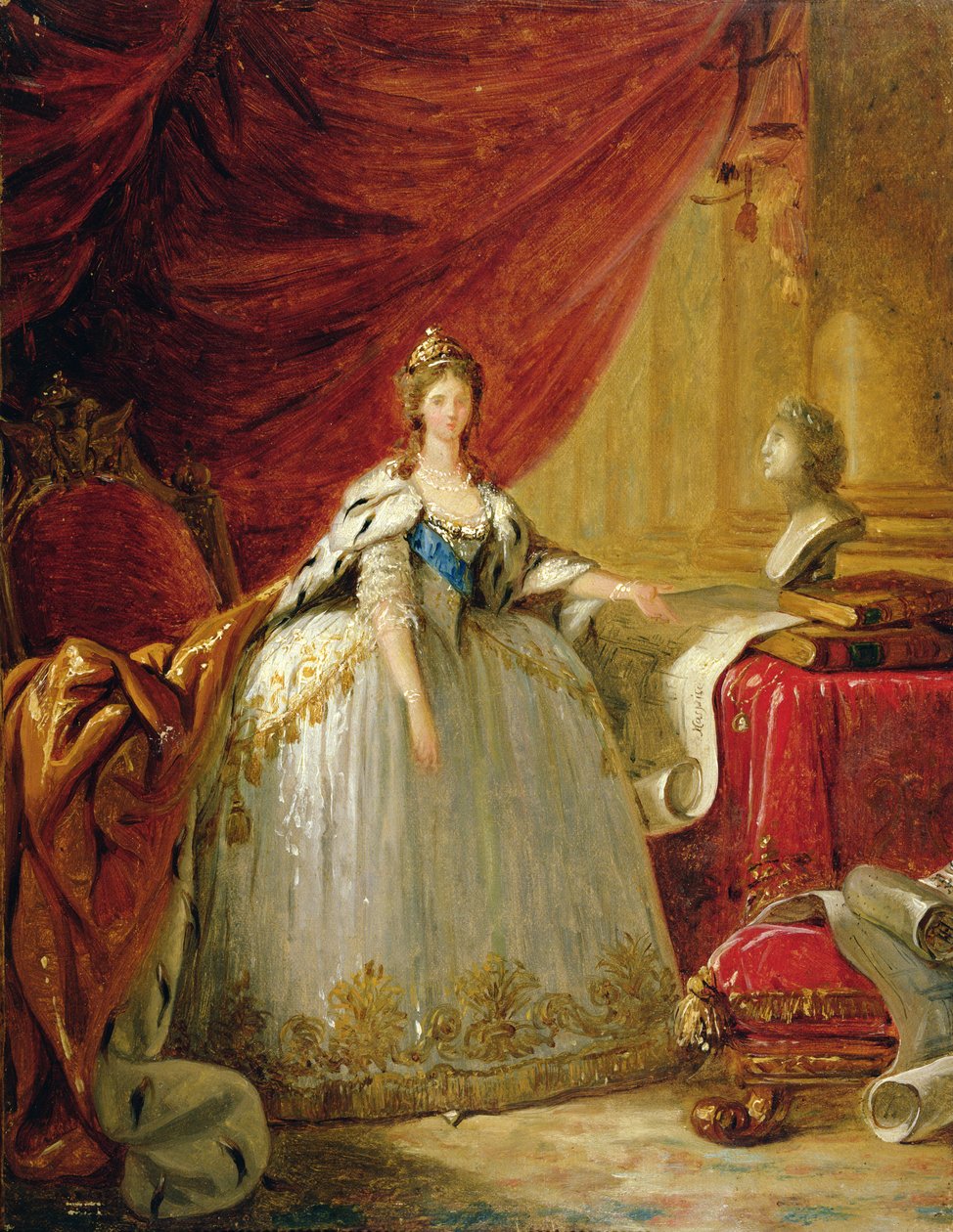 Portret van de weduwe tsarina Maria Feodorovna (1759-1828) door Elisabeth Louise Vigee Lebrun