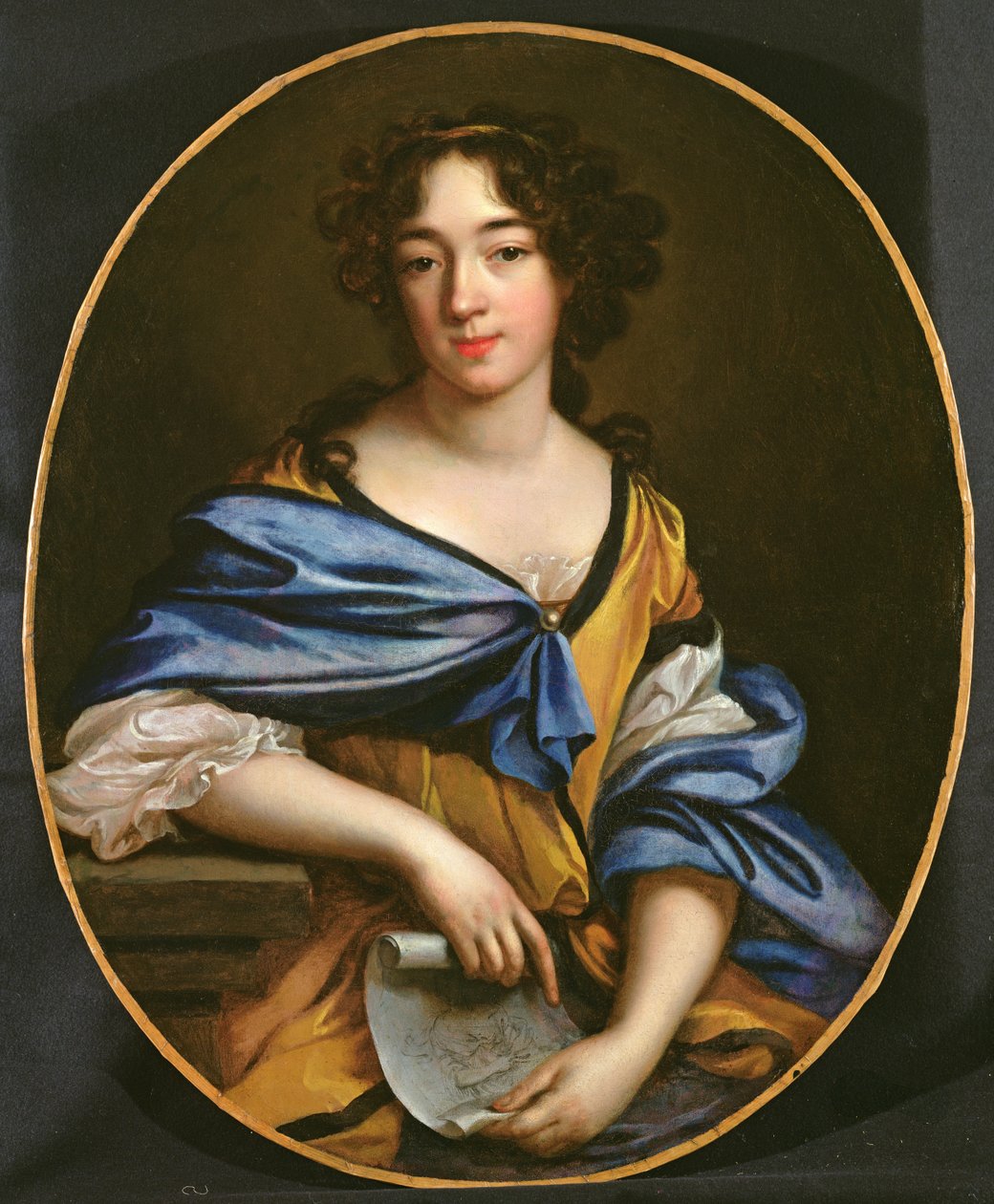 Zelfportret, 1672 door Elisabeth Sophie Cheron