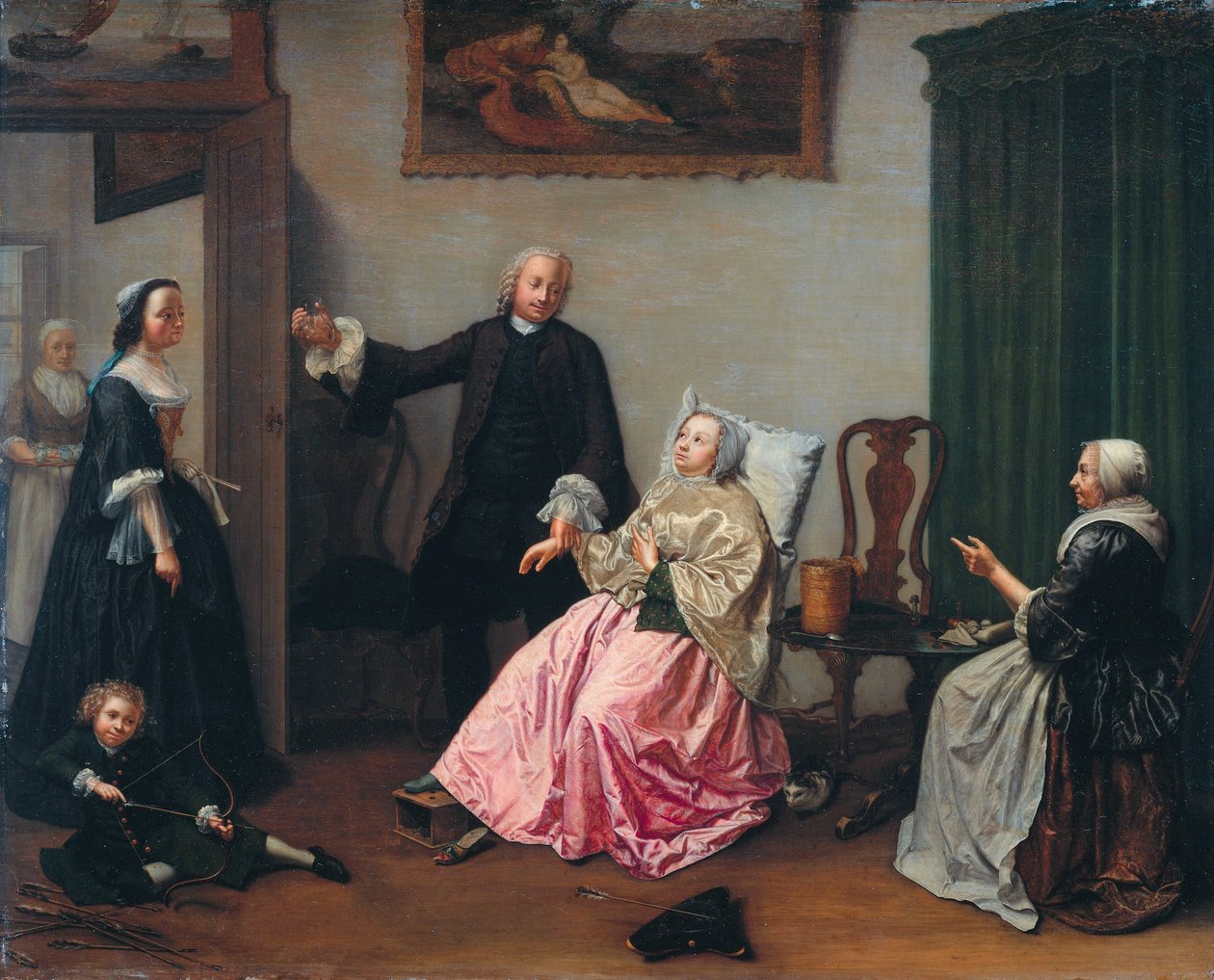 Doktersbezoek door Elisabeth Geertruida Wassenbergh