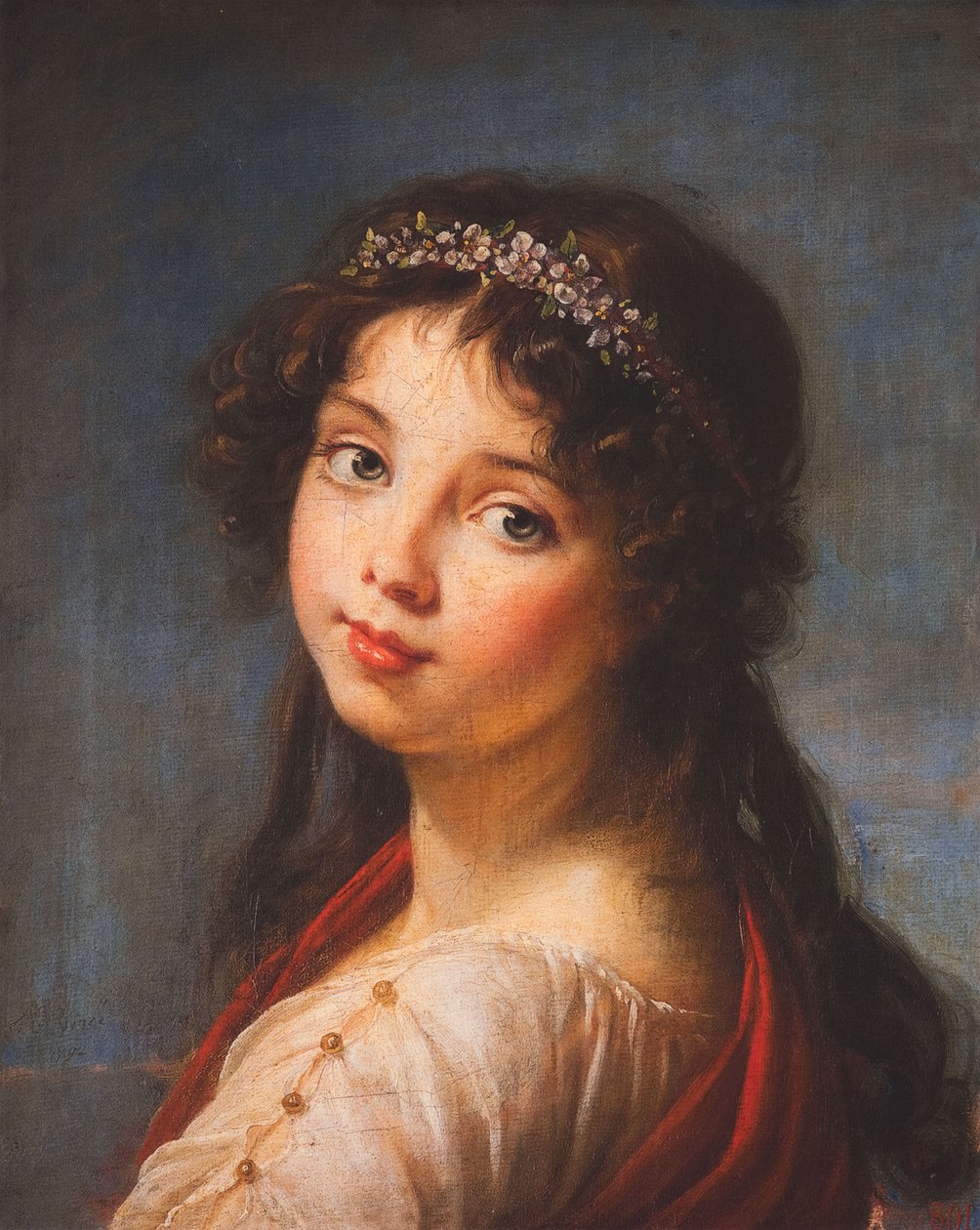 Julie Lebrun. Schilderij van Élisabeth Vigée-Lebrun door Elisabeth Vigée Lebrun