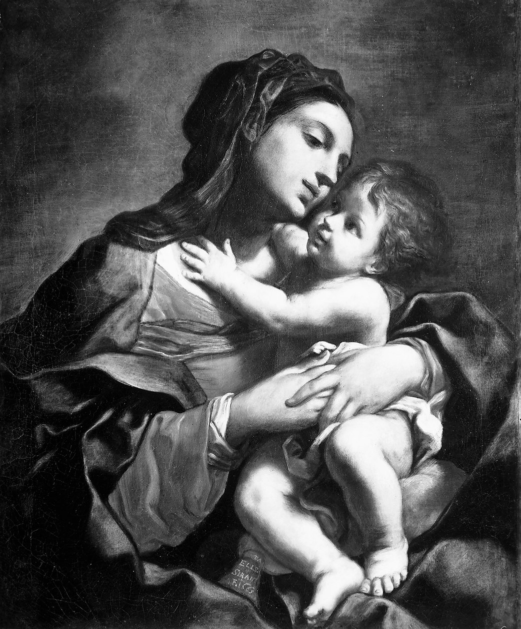 Madonna en Kind door Elisabetta Sirani