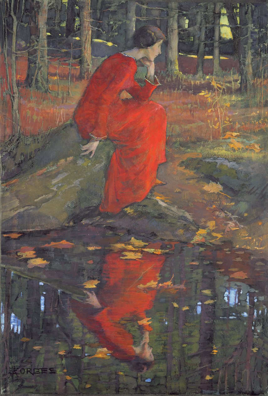 Het blad door Elizabeth Adela Stanhope Forbes