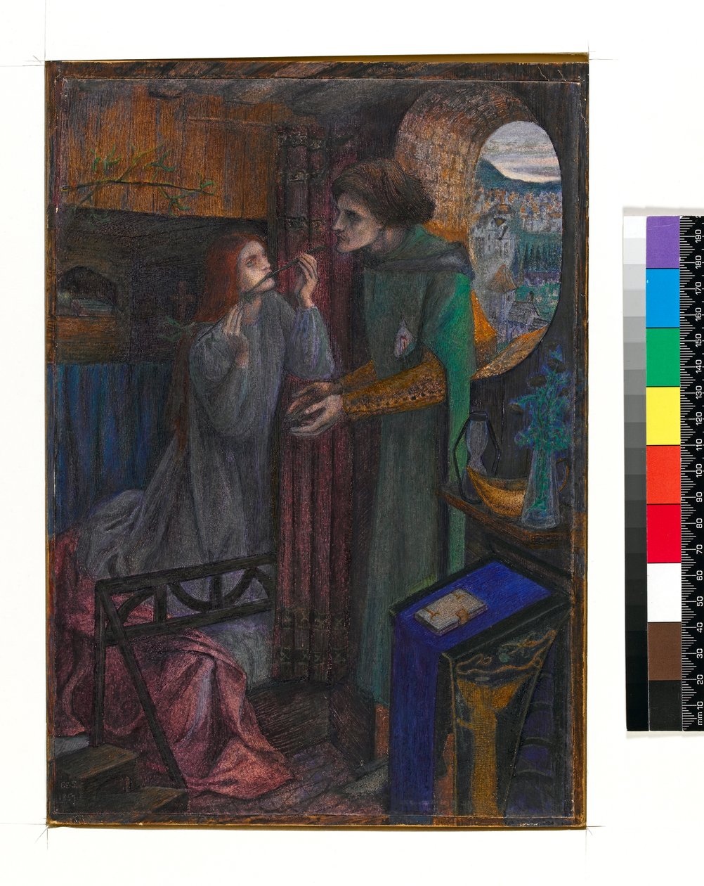 Clerk Saunders door Elizabeth Eleanor Siddal