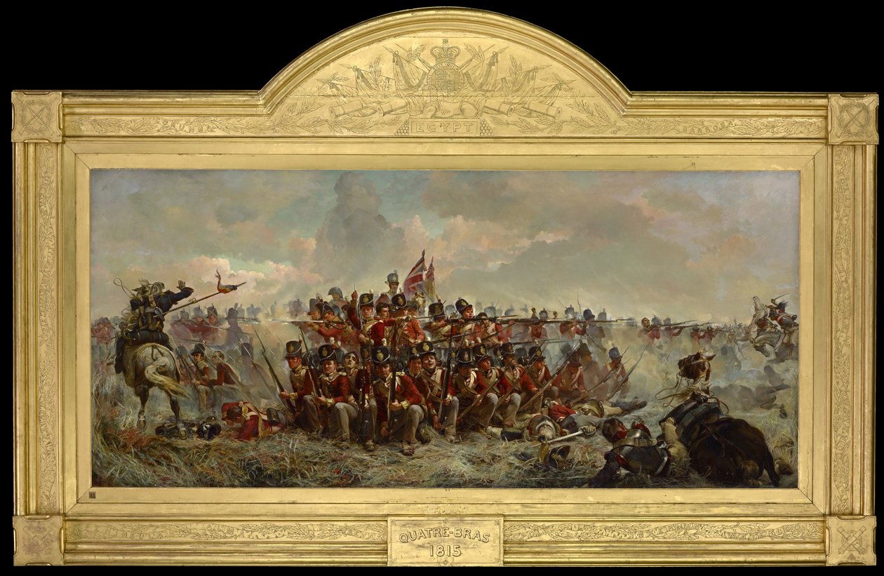 Het 28e regiment bij Quatre Bras door Elizabeth Thompson