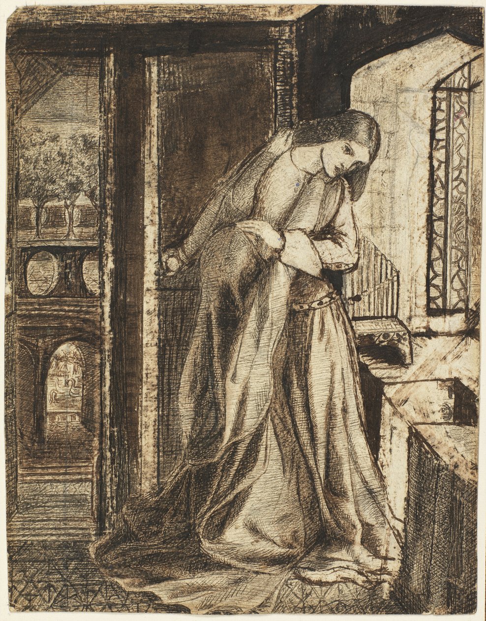 Lady Clare door Elizabeth Eleanor Siddal