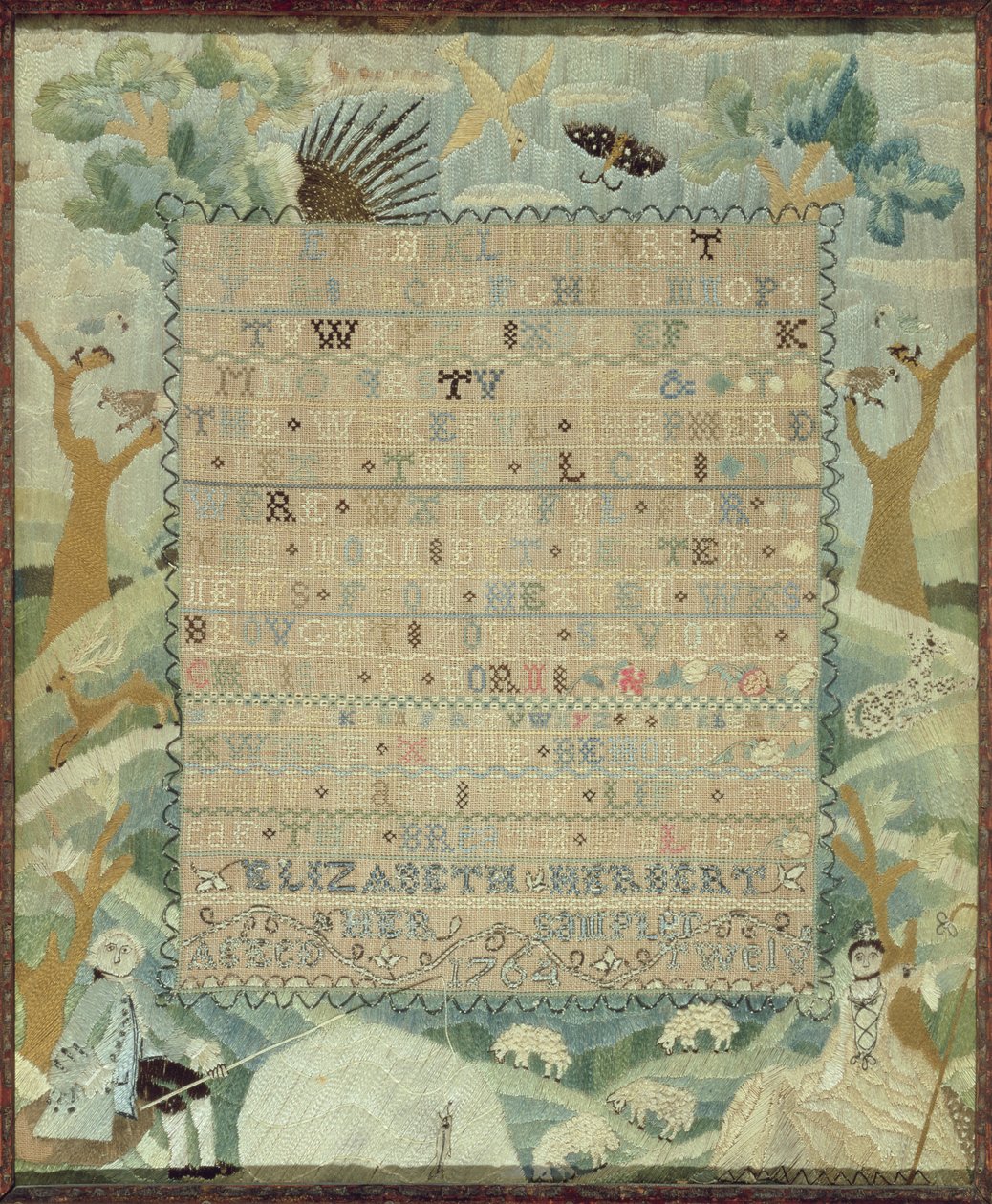 Sampler door Elizabeth Herbert