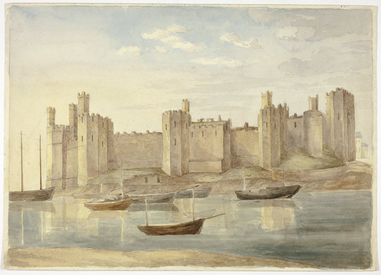 Kasteel van Caernarvon door Elizabeth Murray